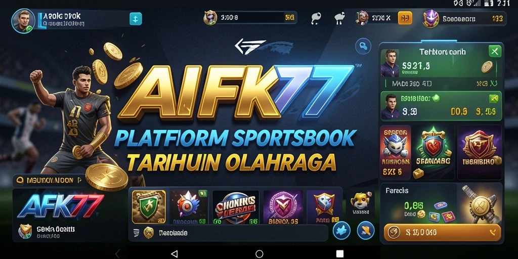 Tampilan gameplay Sportsbook AFK77 yang mendebarkan dan interaktif.