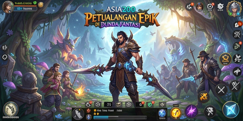 Screenshot gameplay ASIA200 menampilkan pertarungan seru dan grafis yang memukau.