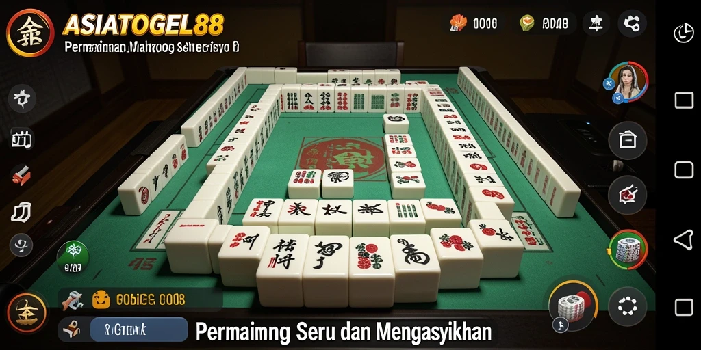 Screenshot ASIATOGEL88 menampilkan gameplay Mahjong yang seru dan menantang.