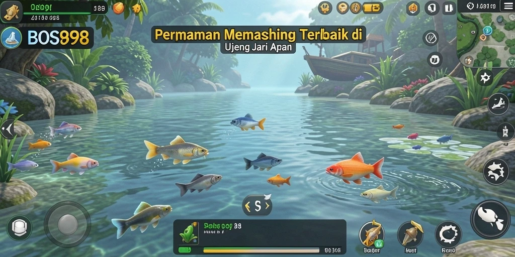 Tampilan menakjubkan gameplay memancing yang seru.