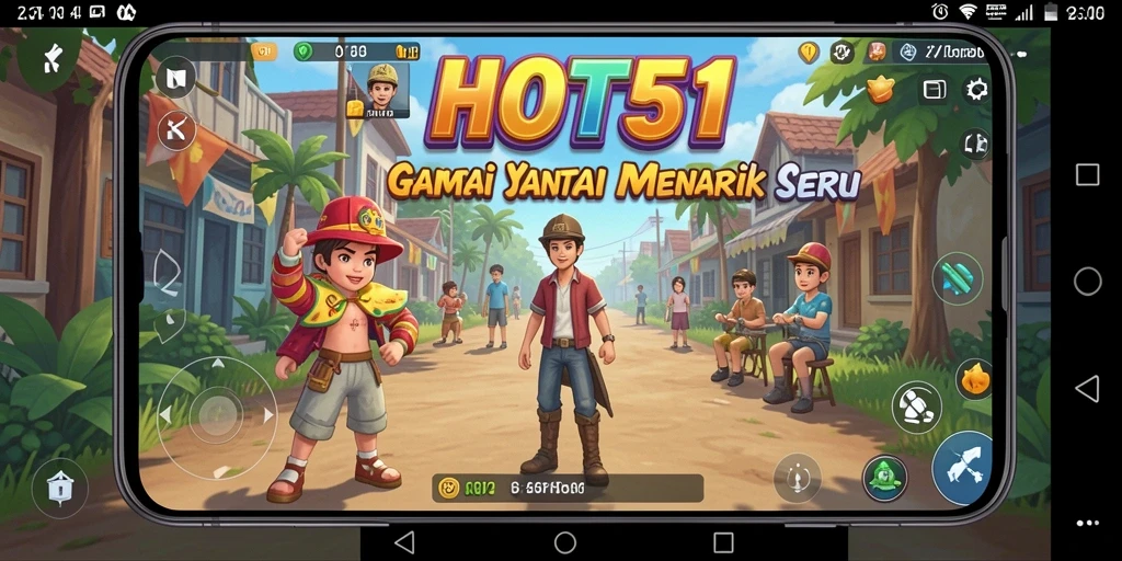 Tangkapan layar HOT51 menampilkan momen seru dalam gameplay Casual yang menyenangkan.