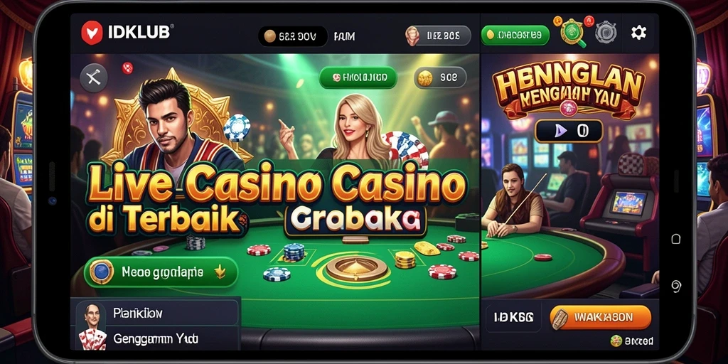 Tampilan gameplay Live Casino IDKLUB yang menarik dan interaktif.