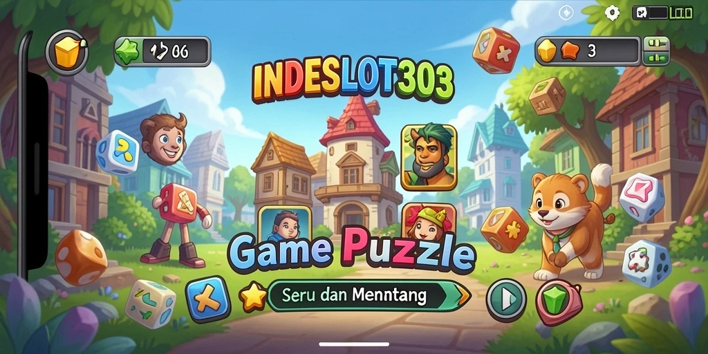 Tampilan gameplay menarik dari INDESLOT303 yang penuh tantangan Puzzle.