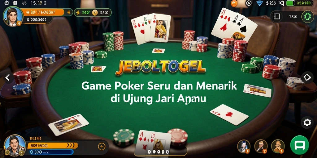 Tangkapan layar gameplay Poker di JEBOLTOGEL yang menarik dan seru.