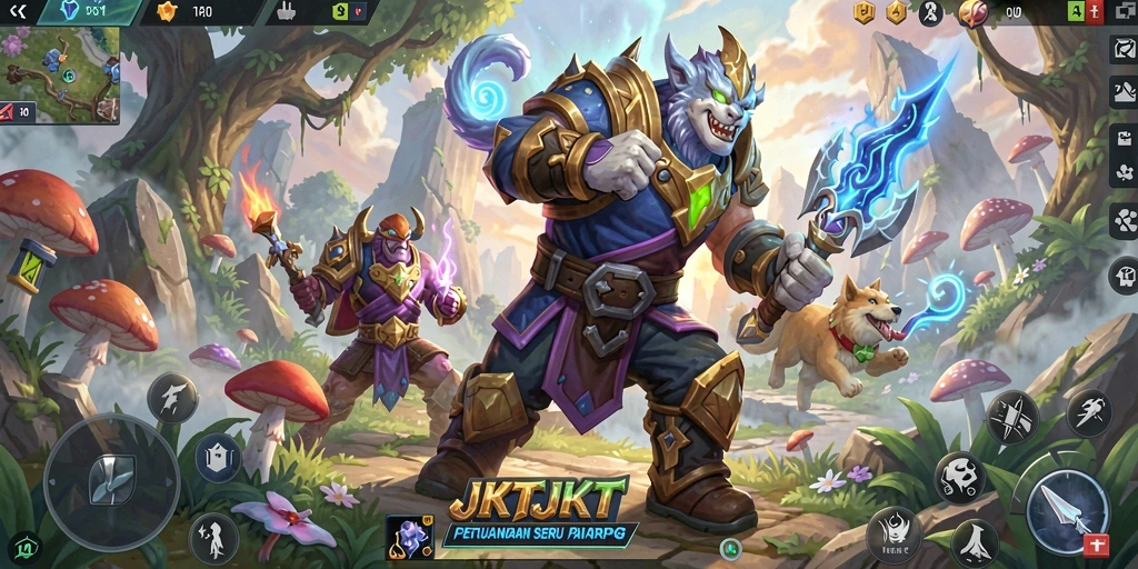 Tampilan gameplay seru dan grafik menawan dari JKTJKT.