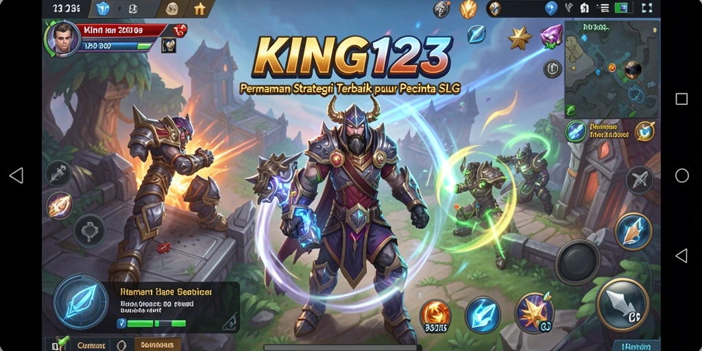 Screenshot KING123 menampilkan aksi pertempuran yang mendebarkan dan pembangunan kerajaan.