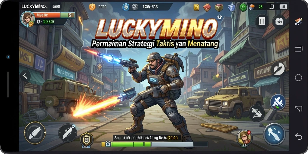 Tampilan gameplay <strong>LUCKYMINO</strong> yang menantang dan menarik.