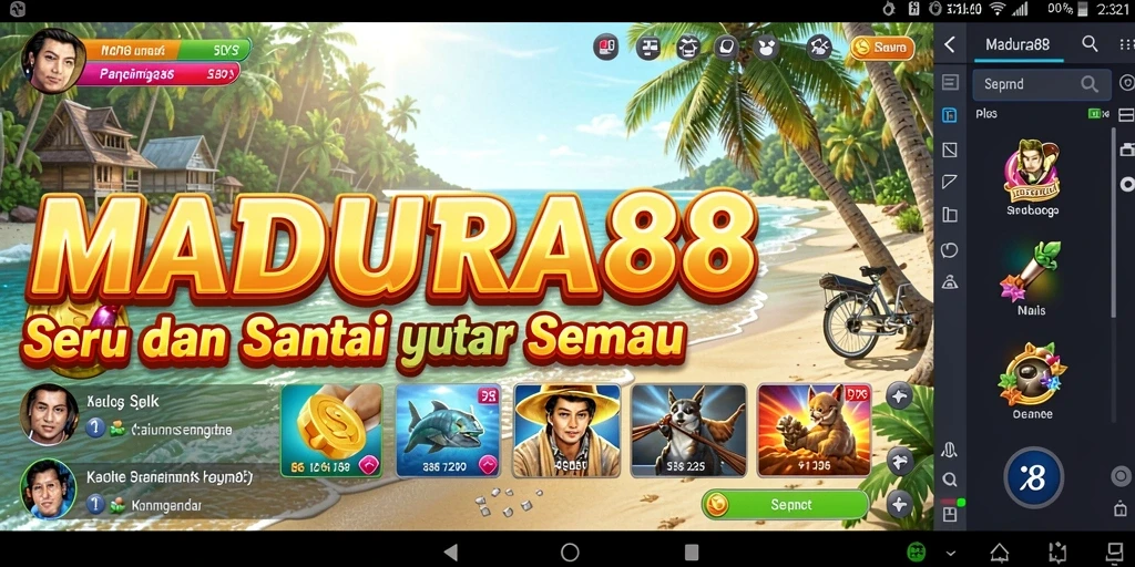 Tampilan gameplay <strong>MADURA88</strong> yang menyenangkan dan menarik.