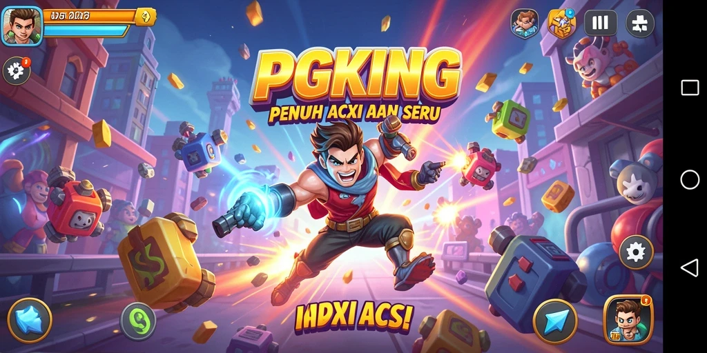Tangkapan layar PGKING menampilkan aksi menegangkan di dunia game Arcade.