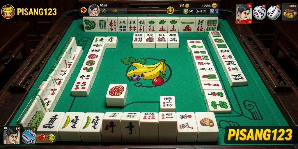 Screenshot utama PISANG123 menampilkan gameplay Mahjong yang menarik.