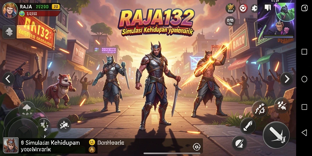 Tampilan gameplay menarik dengan berbagai karakter dan interaksi.