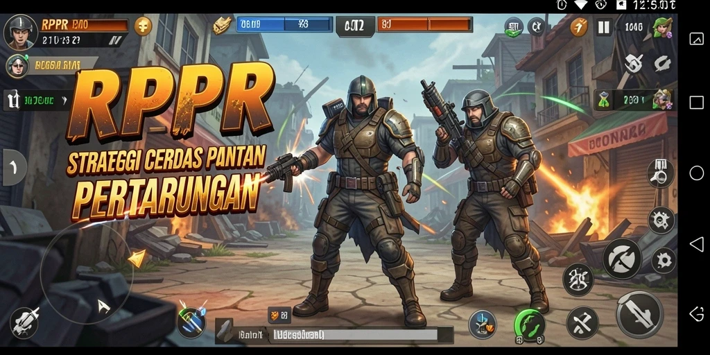 Tampilan gameplay RPRR yang menegangkan dalam strategi pertarungan.