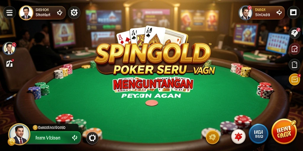Tampilan gameplay Poker yang menarik di SPINGOLD.