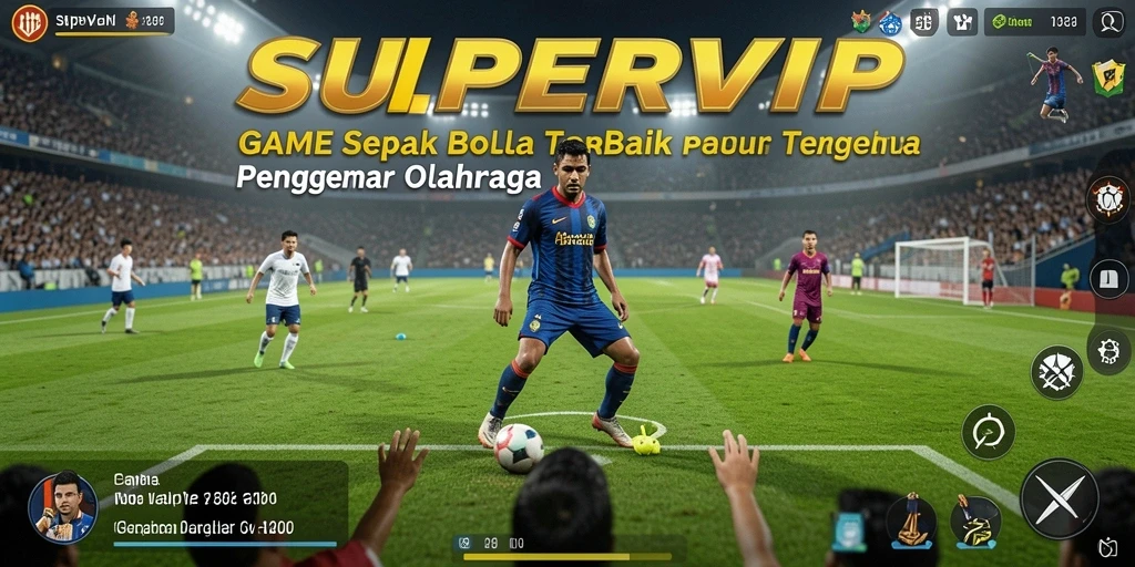 Tampilan gameplay SUPERVIP yang dinamis dan mendebarkan.