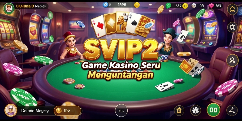 Tampilan gameplay menarik dari SVIP2 dengan fitur Kasino yang mengesankan.
