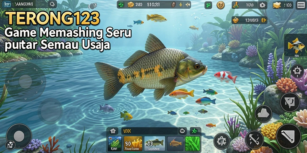 Gameplay seru dalam memancing ikan yang beragam.